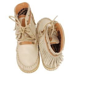 CODE WEST CRAE CRAE WOMENS BEIGE MOCASSIN SLIPPER BOOTIES SIZE 10M